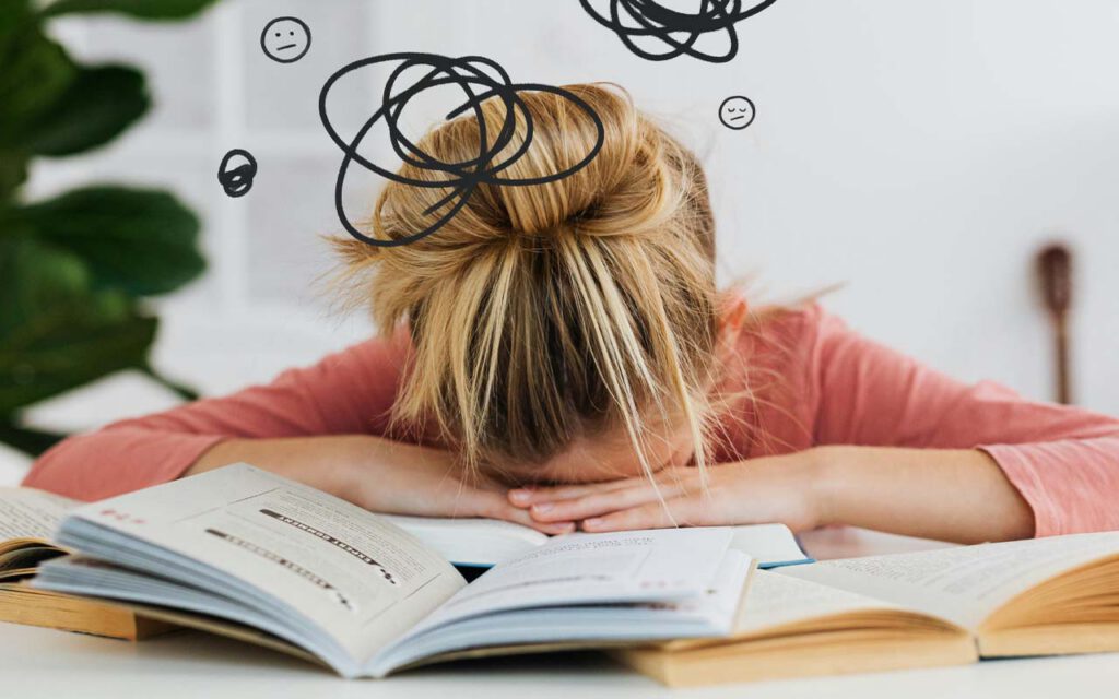 kid stressed exam prep